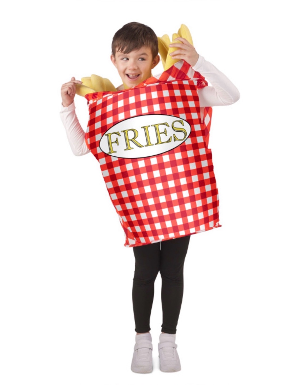 NEW! Fun of a Kind Kids Red Checkered Fries Costume - One Size